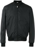 Gucci Classic Bomber Jacket, Men's, Size: 52, Black, Cotton/polyamide