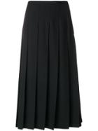 Junya Watanabe Comme Des Garçons Pleated Midi Skirt - Black
