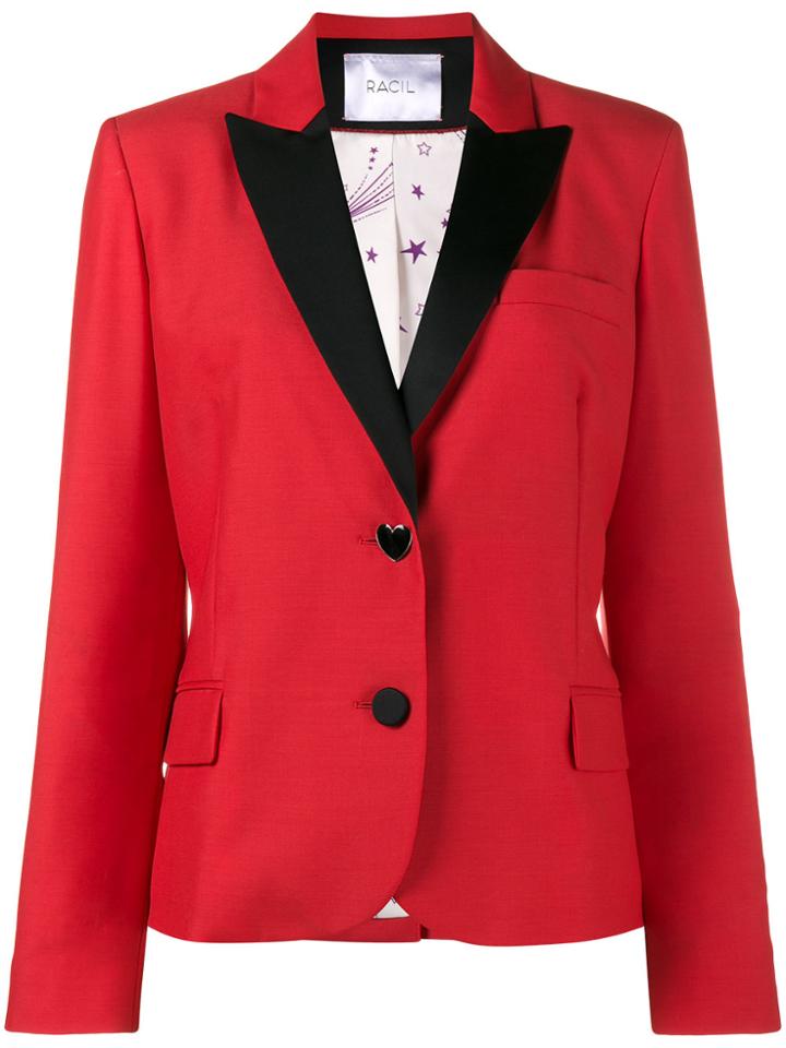 Racil Mick Slim Fit Blazer - Red