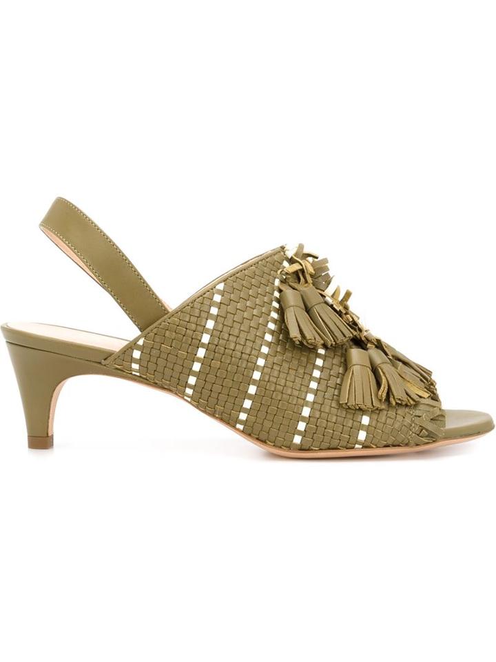 Derek Lam Ceylon Mules, Women's, Size: 38, Green, Nappa Leather
