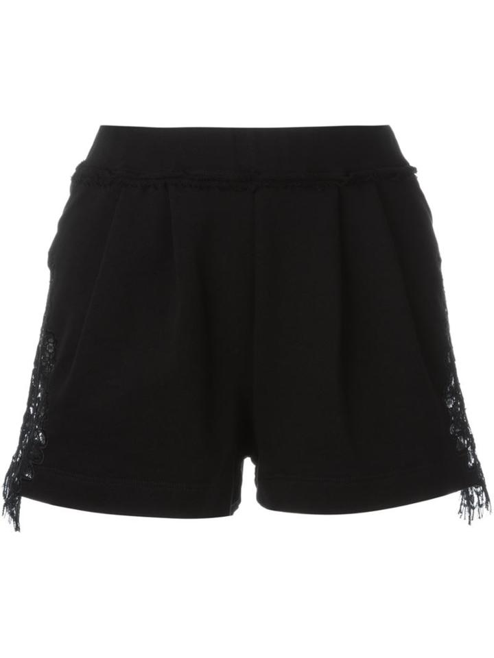 Philipp Plein Lace Insert Track Shorts