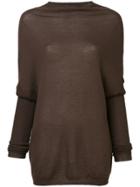 Rick Owens Loose Fitted Sweater - Brown