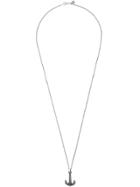 Nove25 Anchor Pendant Chain Necklace - Metallic