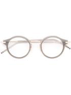 Thom Browne Eyewear Round Frame Glasses - Grey