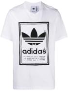 Adidas Printed Trefoil Logo T-shirt - White