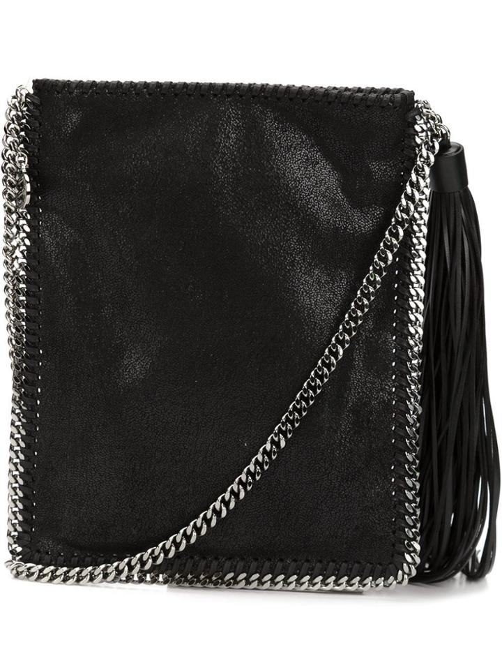 Stella Mccartney 'falabella' Flat Crossbody Bag - Black
