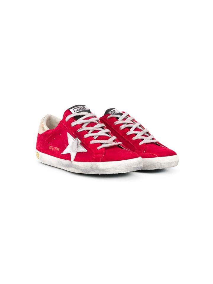 Golden Goose Kids Teen Superstar Low-top Sneakers - Red