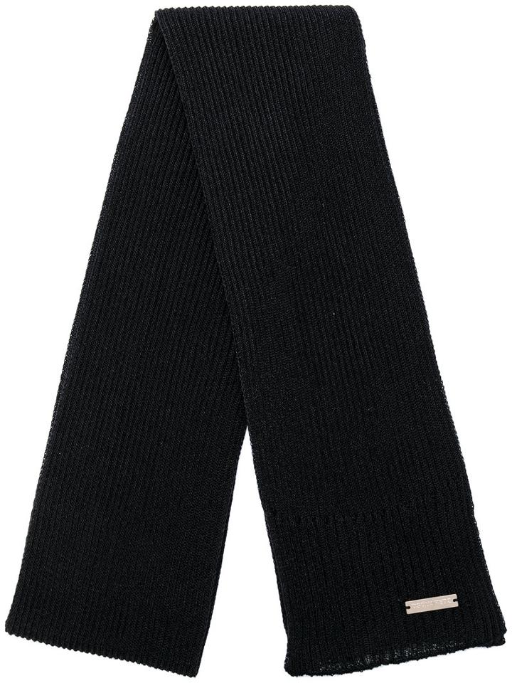 Dsquared2 - Classic Evening Knit Scarf - Men - Polyester/viscose - One Size, Black, Polyester/viscose