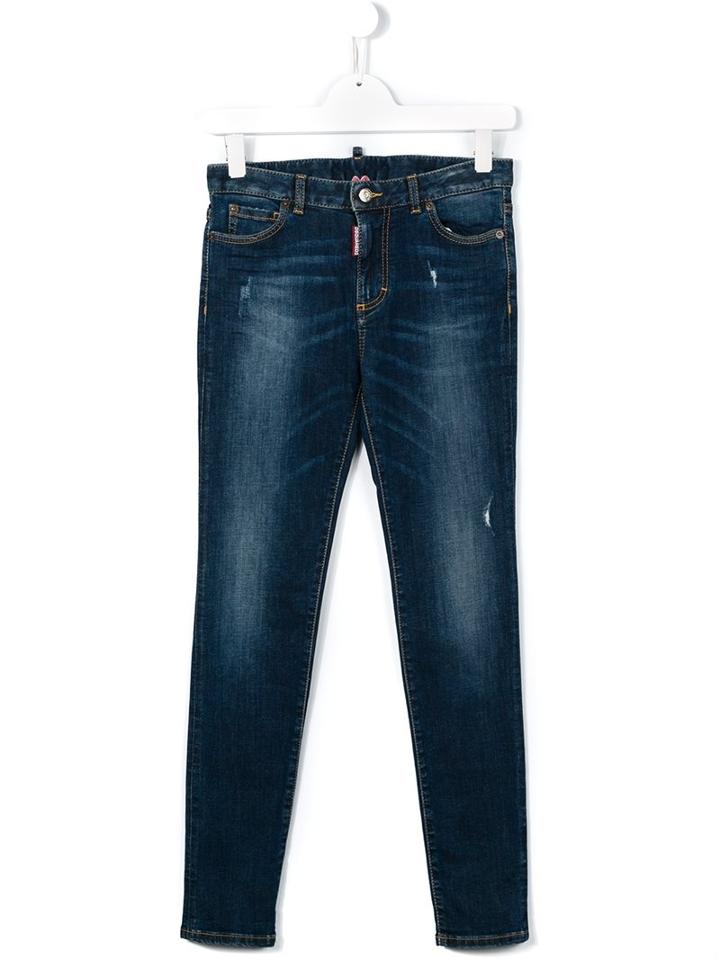Dsquared2 Kids 'twiggy' Jeans, Boy's, Size: 16 Yrs, Blue