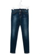 Dsquared2 Kids 'twiggy' Jeans, Boy's, Size: 16 Yrs, Blue