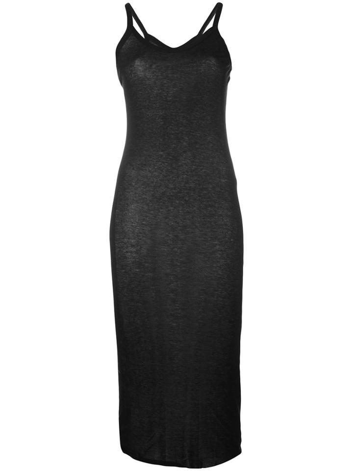 Rick Owens Lilies Midi Tank Dress - Black