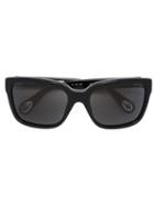 Linda Farrow Rectangular Frame Sunglasses, Women's, Black, Acetate