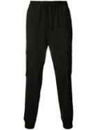 Juun.j Cargo Pocket Track Pants, Men's, Size: 48, Black, Polyurethane/wool