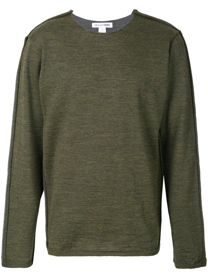Comme Des Garçons Shirt Two-tone Jumper - Green