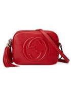 Gucci Soho Disco Small Leather Shoulder Bag - Red