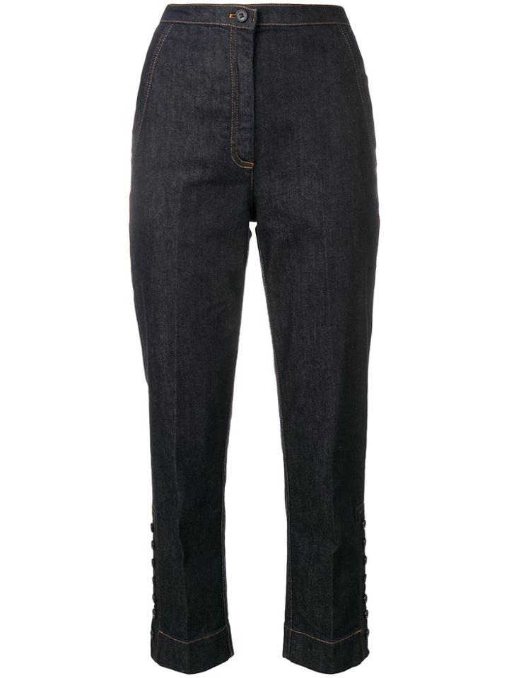 No21 High-waist Cropped Jeans - Blue