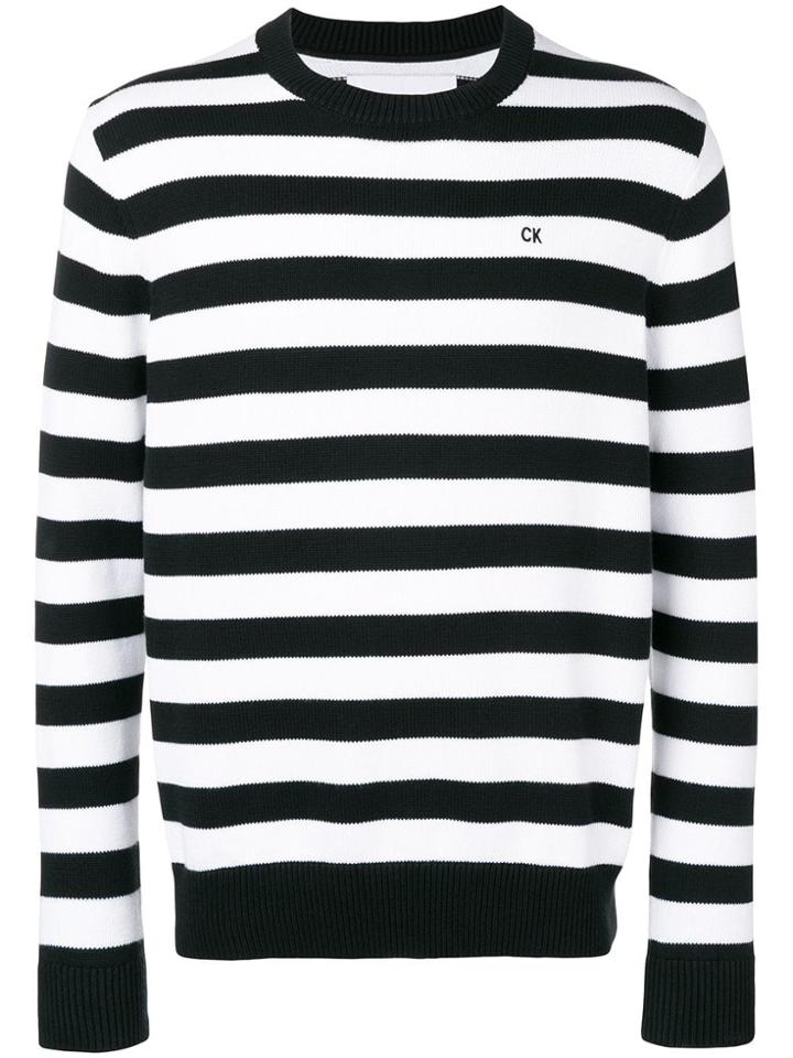 Calvin Klein Jeans Striped Jumper - Black