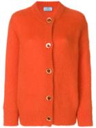 Prada Chew Neck Cardigan - Yellow & Orange