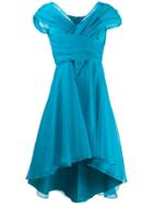 Pinko Draped Asymmetrical Dress - Blue