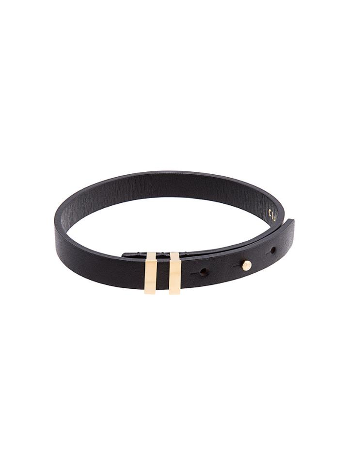 Clane Skinny Choker Necklace - Black