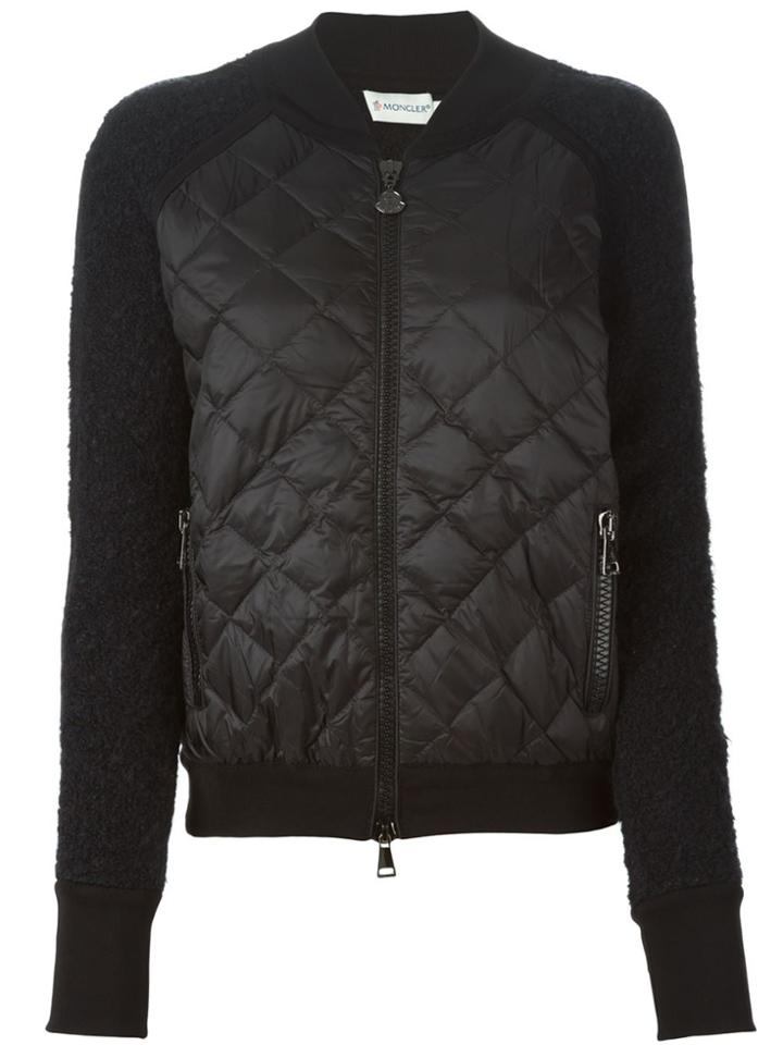Moncler Quilted Panel Jacket - Black
