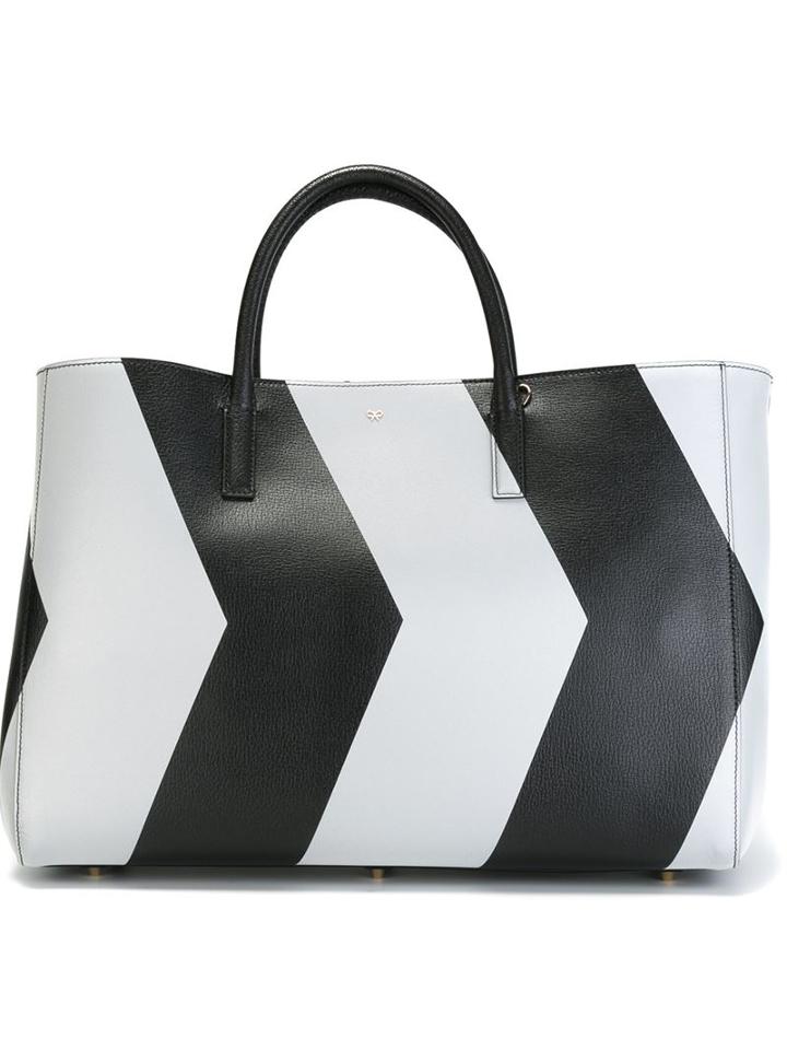 Anya Hindmarch Large 'chevrons Featherweight Ebury' Tote
