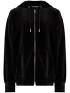 Mastermind Japan Skull Print Velvet Hoodie - Black