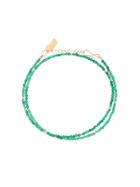 Hues Bead Double Wrap Bracelet - Green