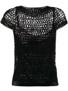 Theory Cut-detail Fitted Top - Black