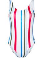 Nos Beachwear Striped Swimsuit - Multicolour