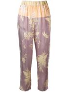 Forte Forte Printed Trousers - Purple