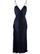 Dondup 'capitano' Dress, Women's, Size: 40, Blue, Cotton/polyamide/acetate/viscose