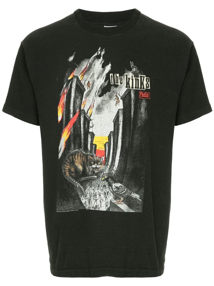 Fake Alpha Vintage The Kinks Print T-shirt - Black