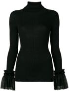 Philosophy Di Lorenzo Serafini Lace Cuff Jumper - Black