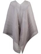 Pleats Please By Issey Miyake Pleated Poncho - Grey