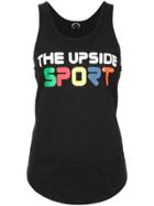 The Upside Logo Scoop Tank - Black