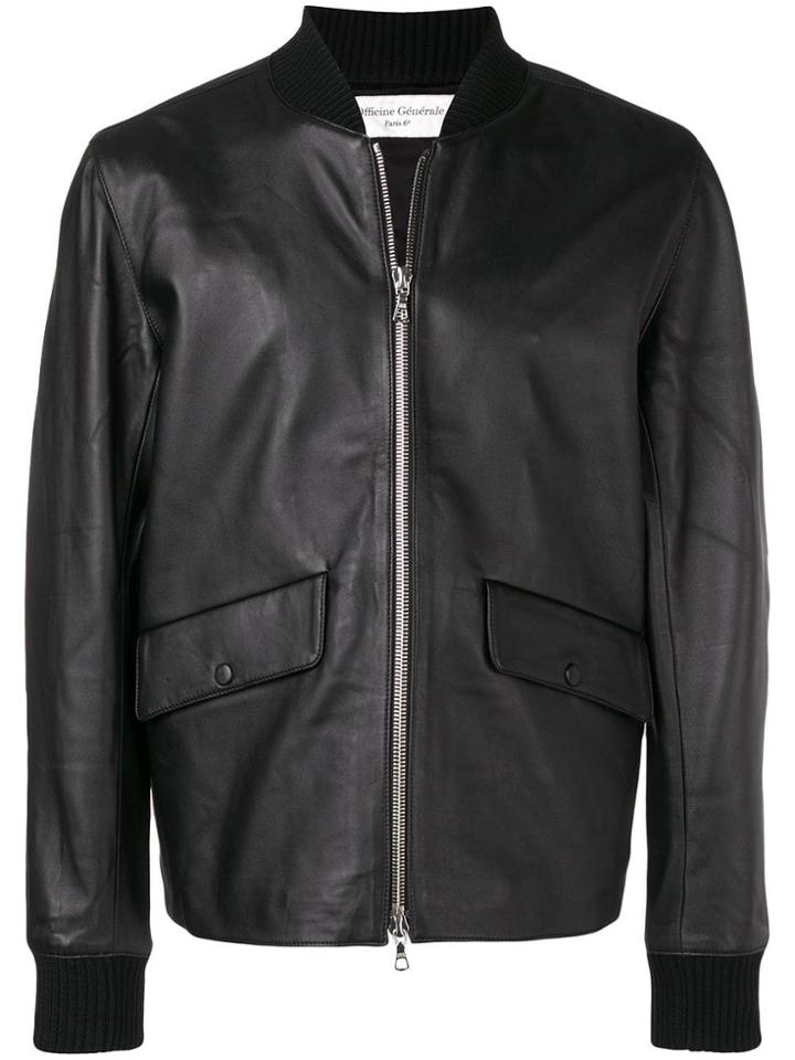 Officine Generale Shawn Bomber Jacket - Black