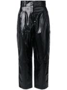 Philosophy Di Lorenzo Serafini High Waist Cropped Trousers - Black