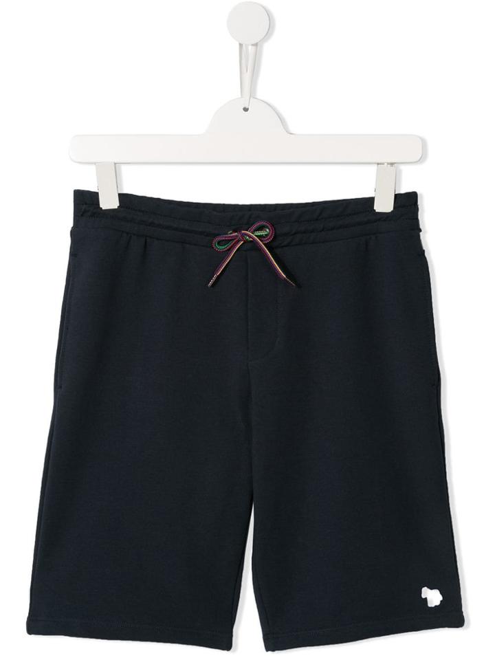 Paul Smith Junior Teen Logo Track Shorts - Blue