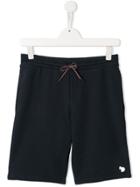 Paul Smith Junior Teen Logo Track Shorts - Blue