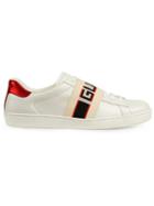 Gucci Gucci Stripe Leather Sneaker - White