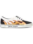 Palm Angels Flame Low-top Sneakers - Black