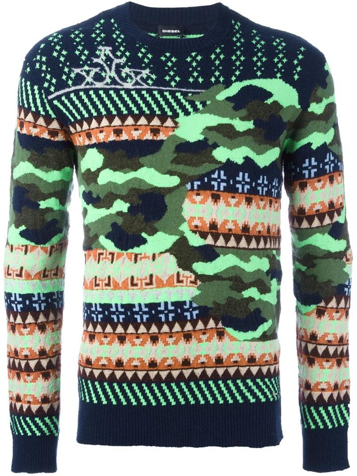 Diesel Multi Print Jumper