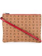 Mcm Detachable Strap Clutch, Women's, Brown