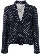 Comme Des Garçons Vintage Polka Dots Fitted Jacket - Blue