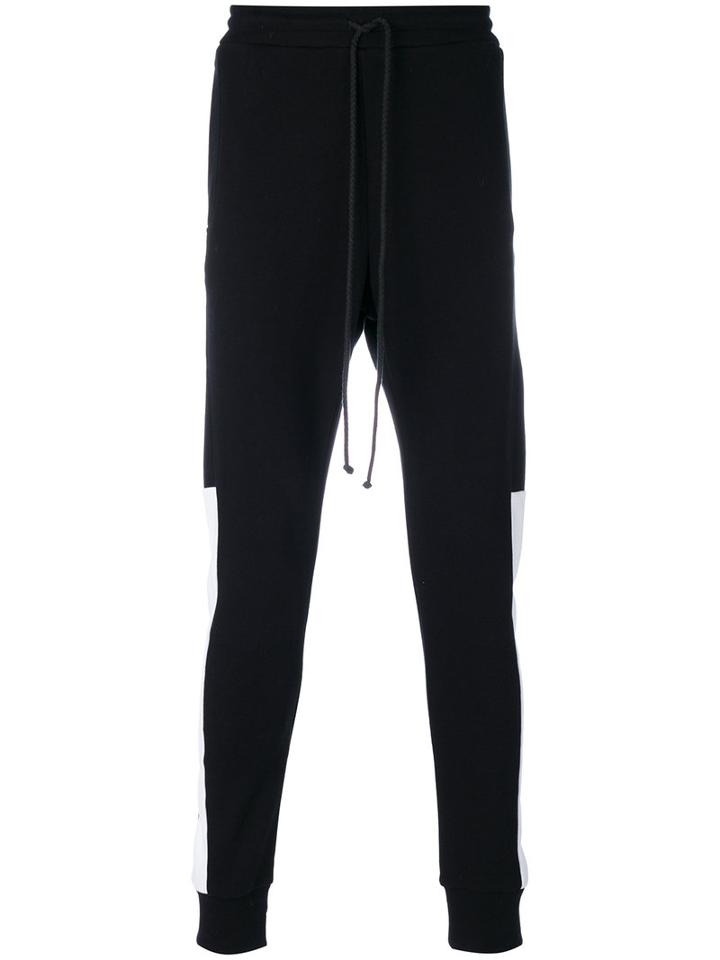 Lost & Found Rooms - Side Stripes Sweatpants - Men - Cotton - L, Black, Cotton