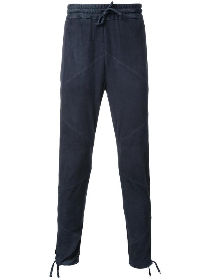 Marea Erre Drawstring Tapered Trousers, Men's, Size: Medium, Grey, Goat Skin