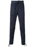Marea Erre Drawstring Tapered Trousers, Men's, Size: Medium, Grey, Goat Skin