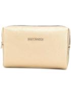 Love Moschino Saffiano Pouch - Gold