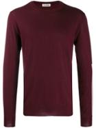 Jil Sander Side Tape Knitted Sweater - Red
